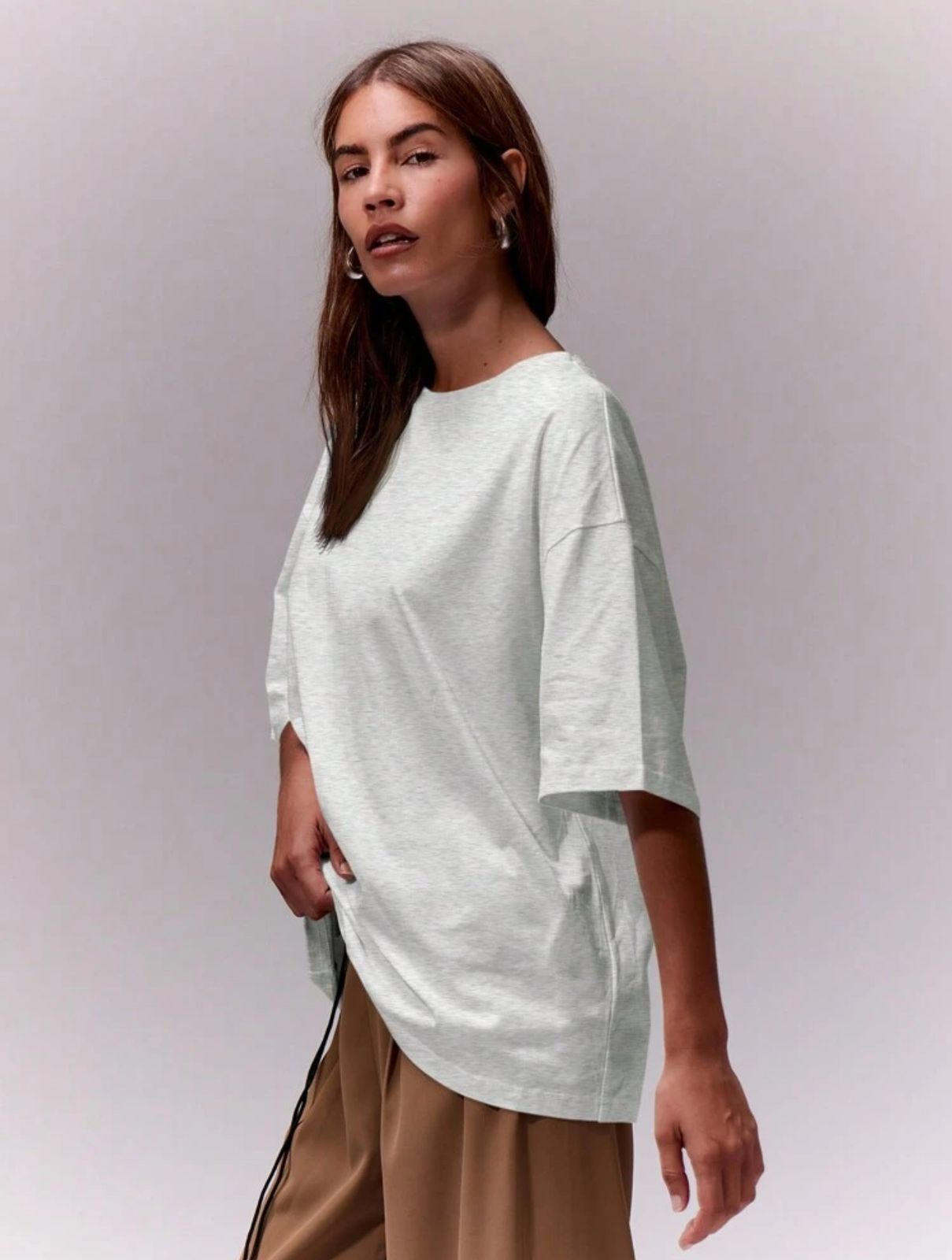 White Oversized T-shirts For Woman