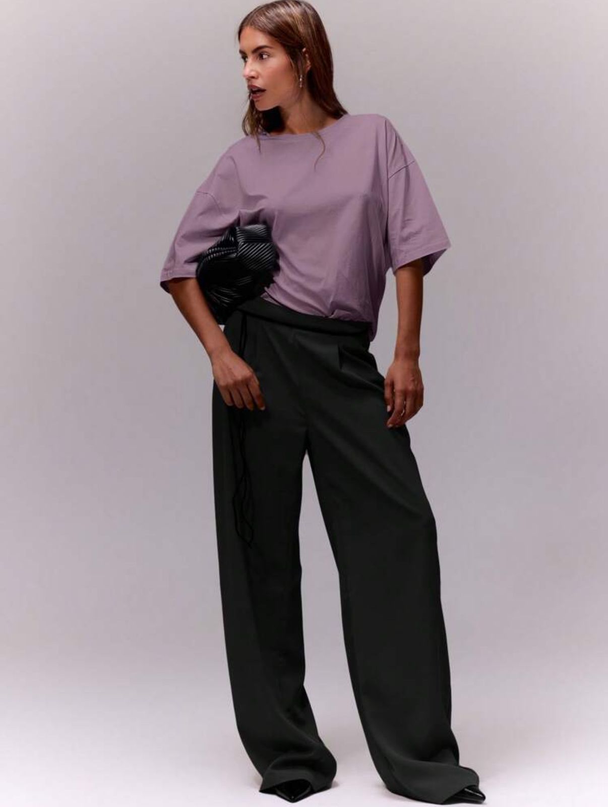 Purple Oversized T-shirts For Woman