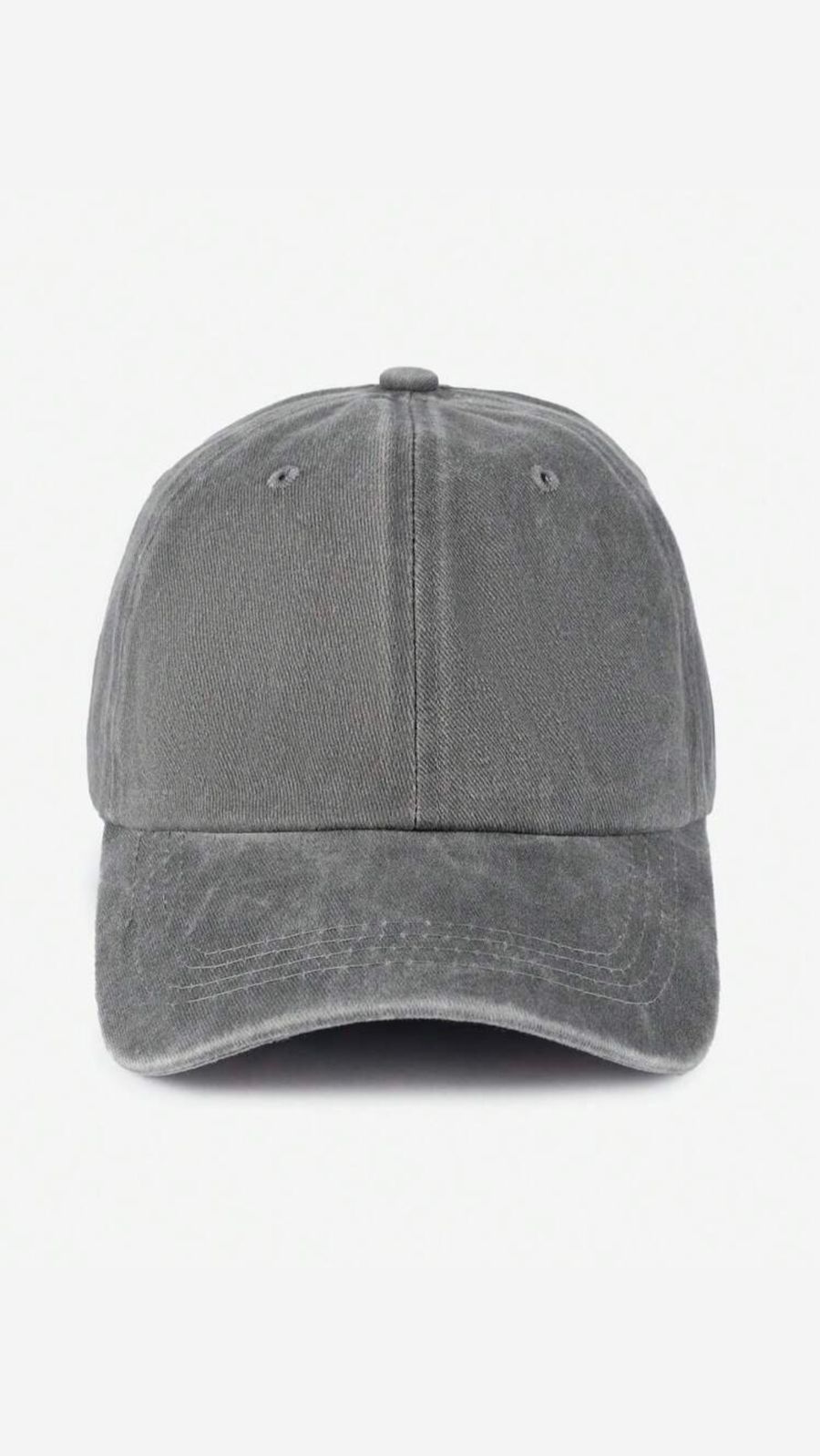 Grey Plain Cap